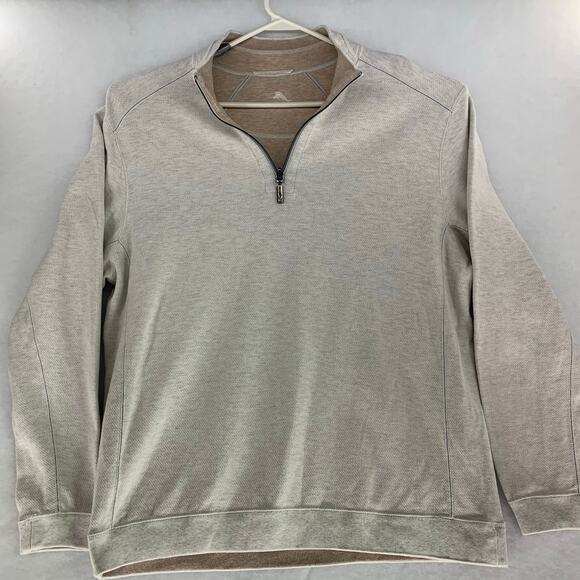 Tommy Bahama Long Sleeve Cream Light Brown Pullover Size XL - Picture 1 of 13
